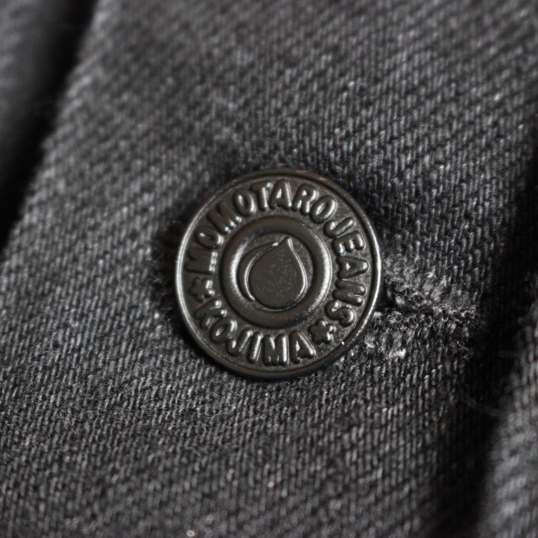 【美品】MOMOTARJEANS 2ndタイプ ブラックデニムジャケット L