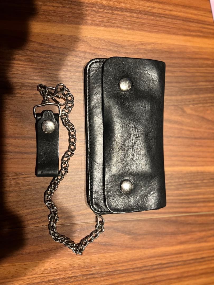 黒レザーウォレットチェーン