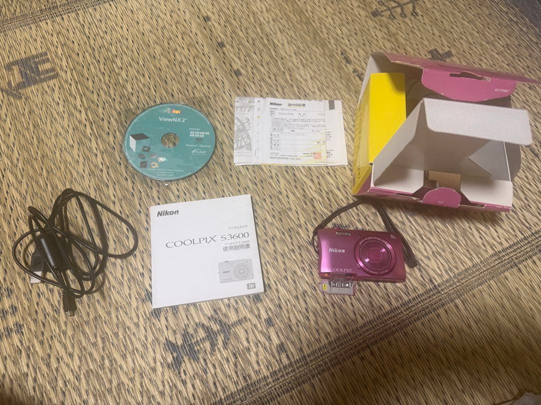 #882 Nikon COOLPIX S3600 ピンク