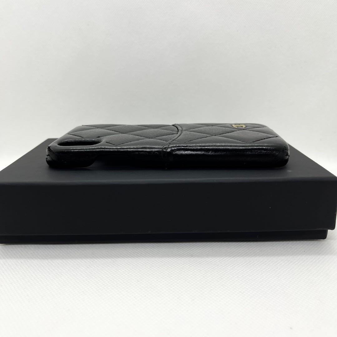 付属品完備✨シャネル iPhoneケース ココマーク マテラッセ ブラック