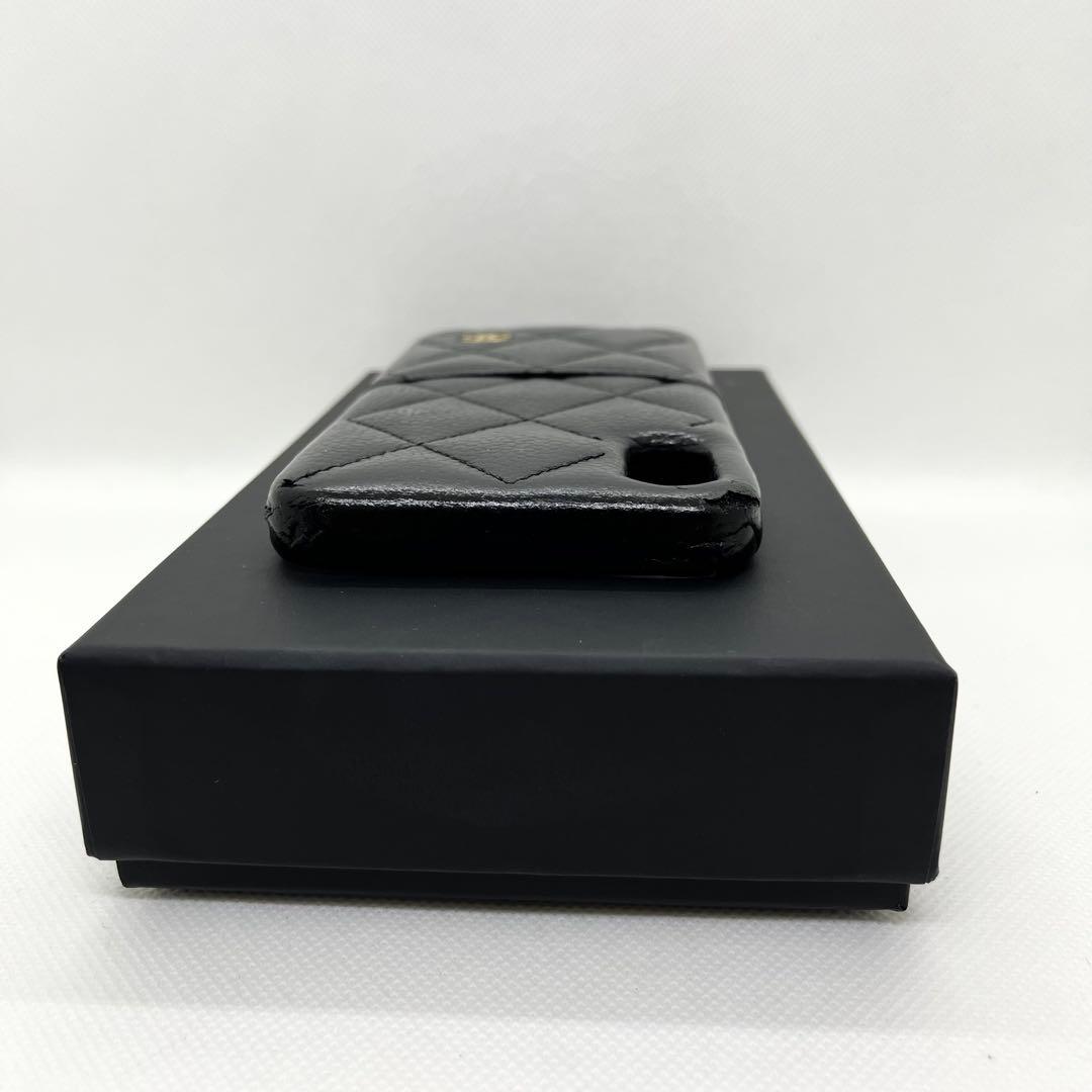 付属品完備✨シャネル iPhoneケース ココマーク マテラッセ ブラック