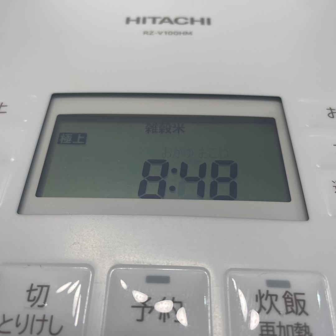 HITACHI RZ-V100HM 炊飯器 蒸気カット　2024年製