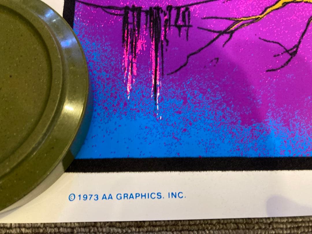 70'sヴィンテージ ブラックライトポスター JUNGLE CAT #136