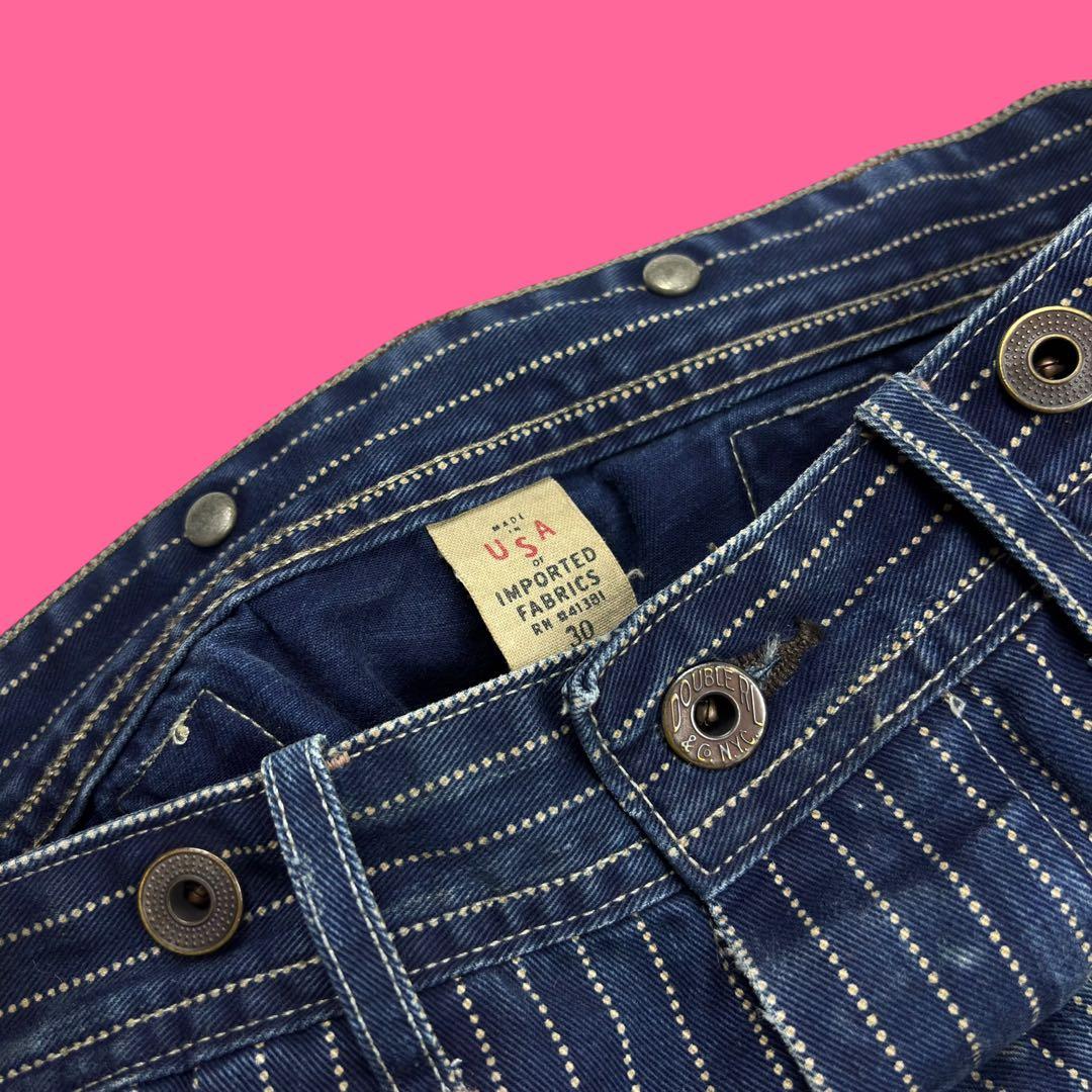 RRL ウォバッシュストライプ デニムペインターパンツ バックルバック USA製