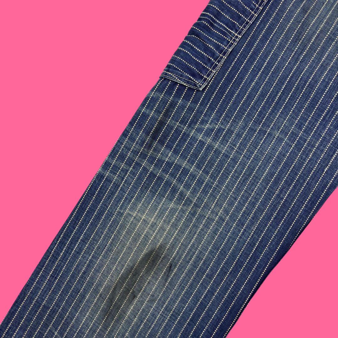 RRL ウォバッシュストライプ デニムペインターパンツ バックルバック USA製