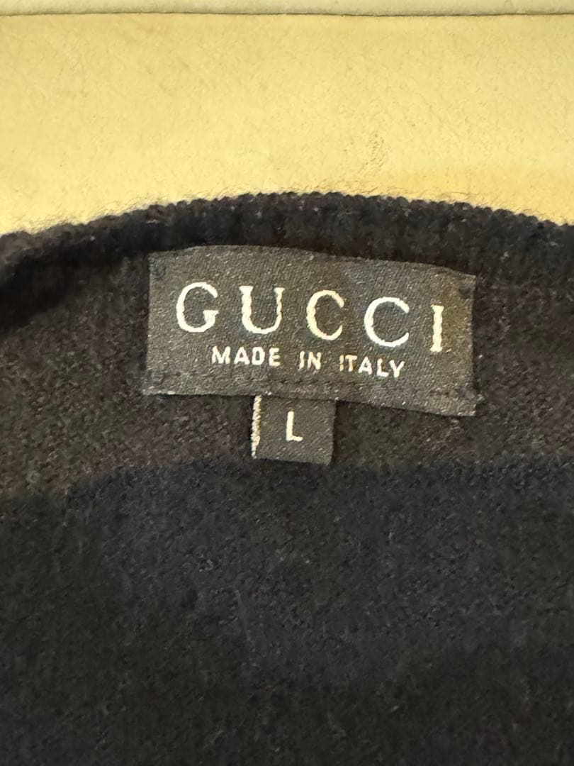 ヴィンテージ　グッチ　アンサンブル　トップス　カシミア　ブラック