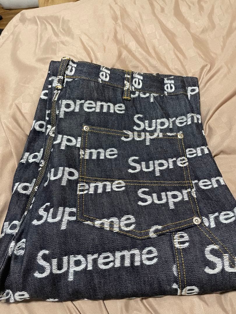 黒*汰様 Supreme Jacquard Logos Double Knee