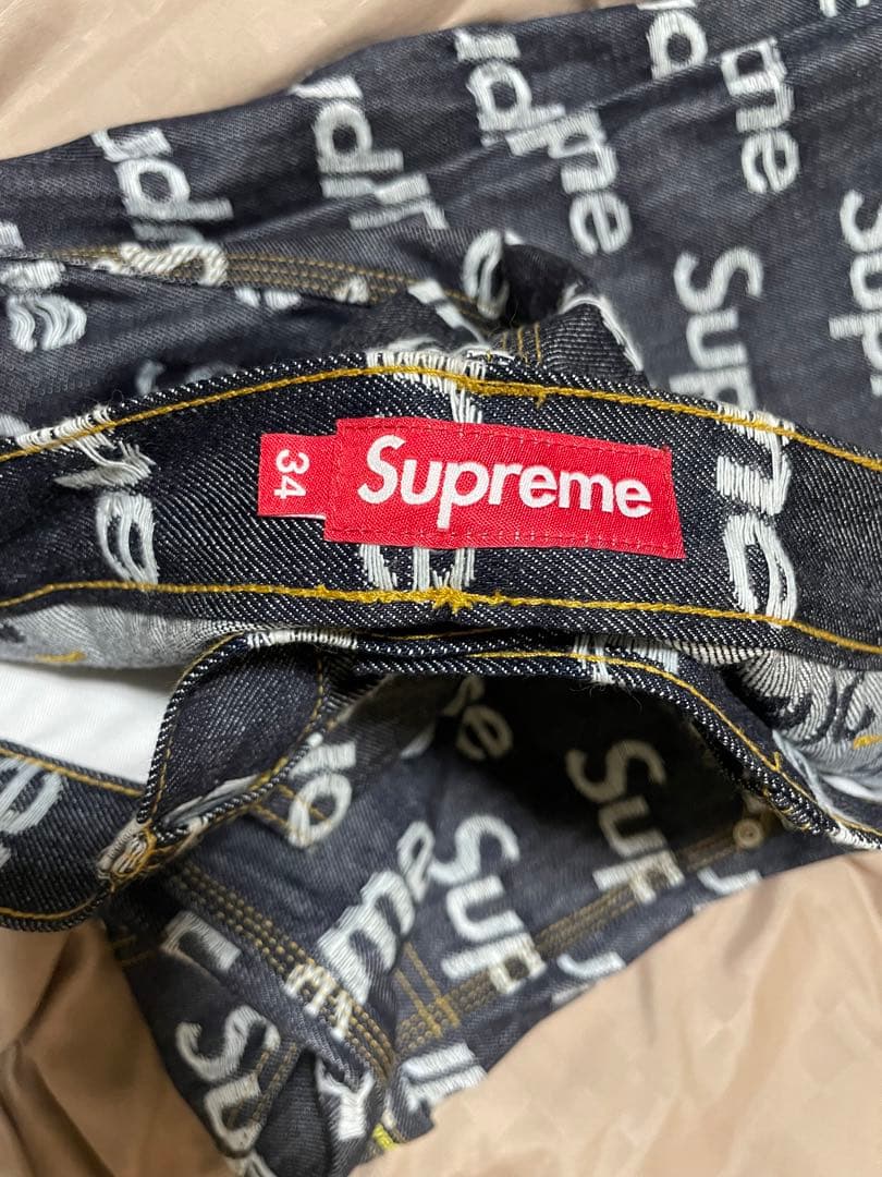 黒*汰様 Supreme Jacquard Logos Double Knee