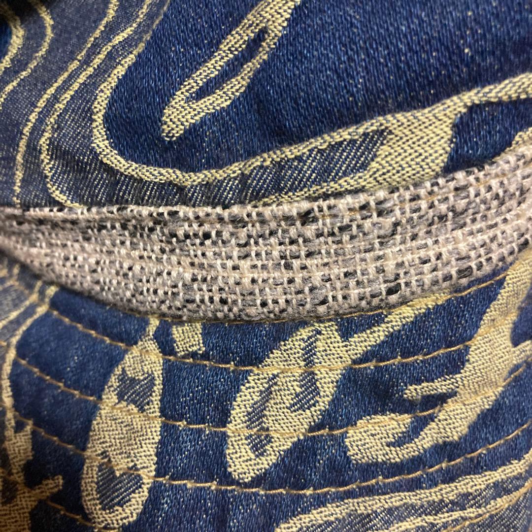 ca4la カシラ　音楽モチーフ音符楽器 デニムハット　覆面レスラータグ