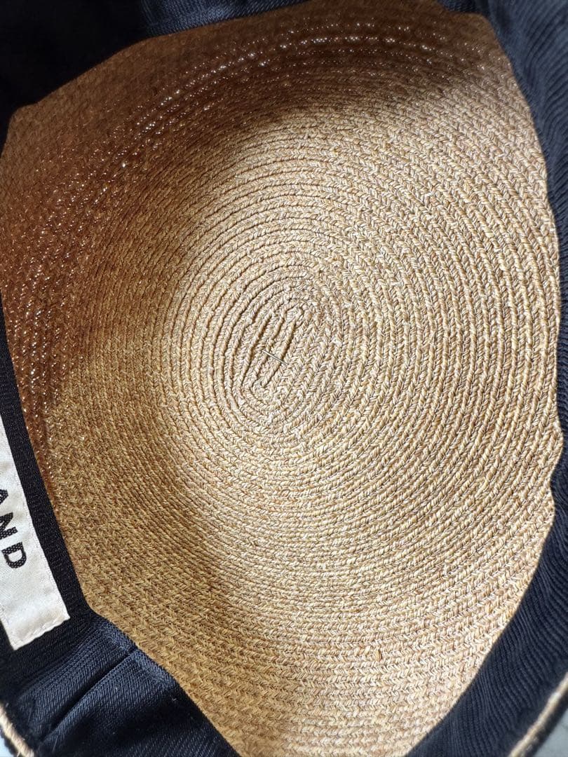 専用です♡ HIAND リボン付きキャスケット ベージュ　麦わら　オシャレ　希少