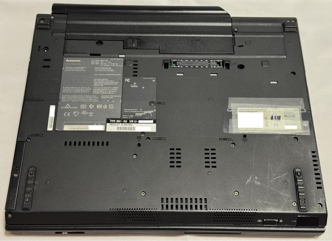 Windowsノート本体 Lenovo ThinkPad T60p 2007-93J
