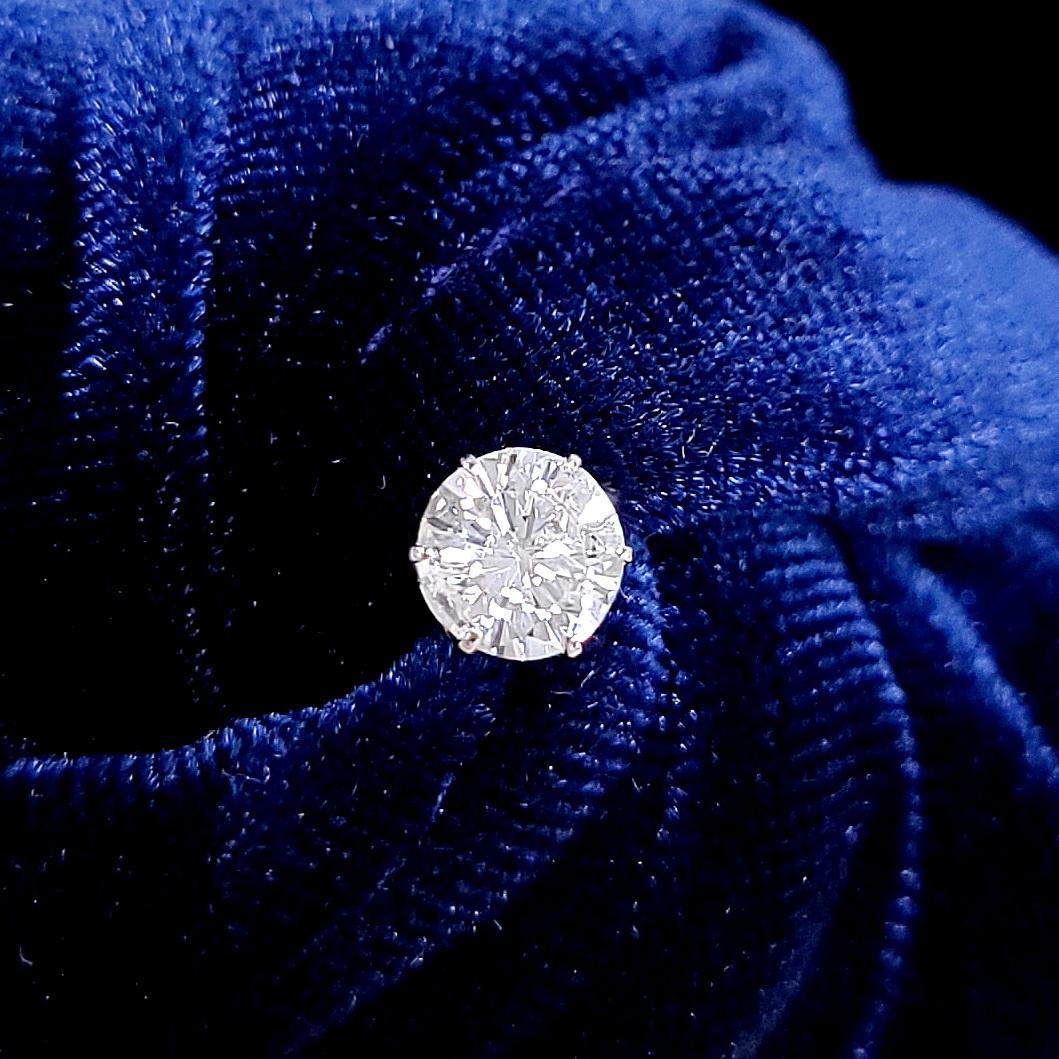 ギラギラ！0.56ct ダイヤモンド SI GOOD PT 一粒 片耳 ピアス