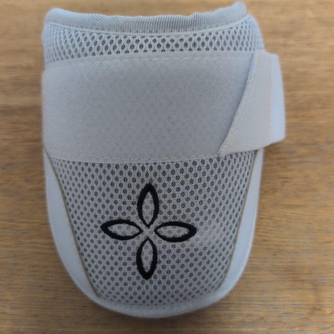 エルボーガード・フットガードセット ホワイト フォースキフト（左打者用）