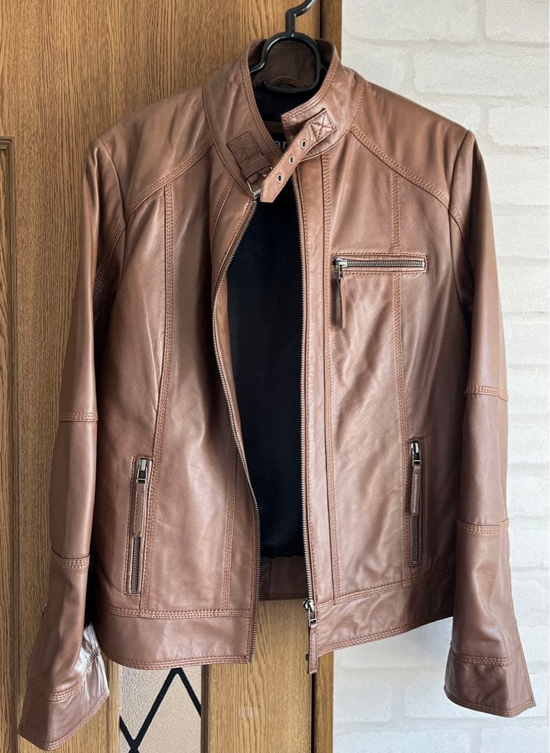 ライダースジャケットラムレザーシングル