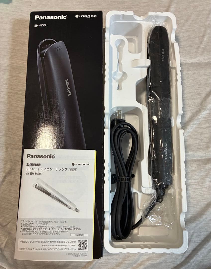 Panasonic ナノケア ナノイー ストレートヘアアイロン ブラック