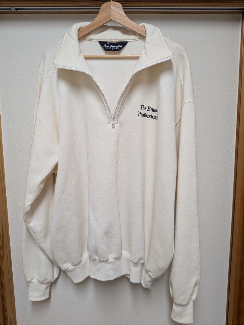 ennoy ハーフジップスウェット サイズL