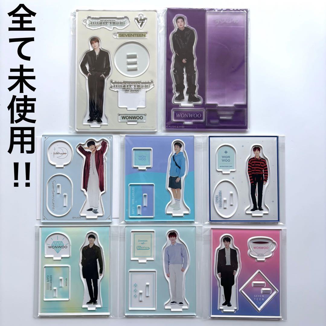 seventeen anan 缶バッジ　アクスタ　セブチカフェ　ウォヌ　ミンギュ