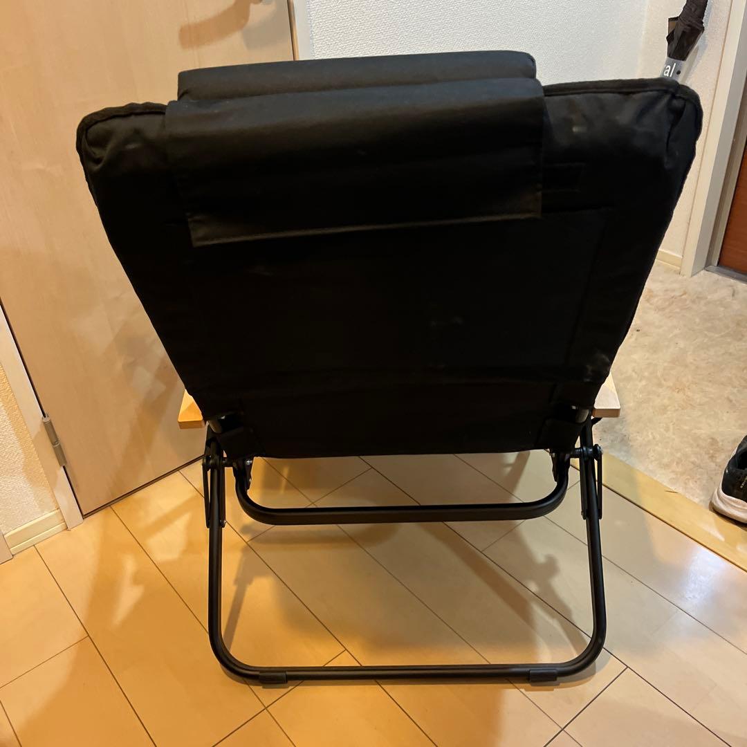 UJack アウトドアチェア ブラック プレミアムクッション付き