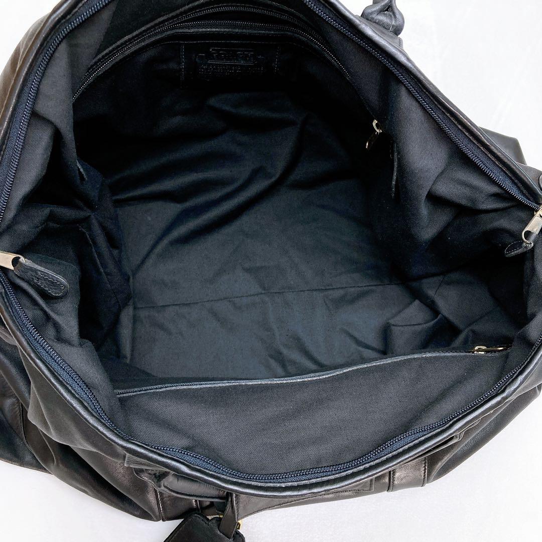 ✨良品✨COACH オールドコーチ 2wayボストンバッグ ブラック レザー 黒