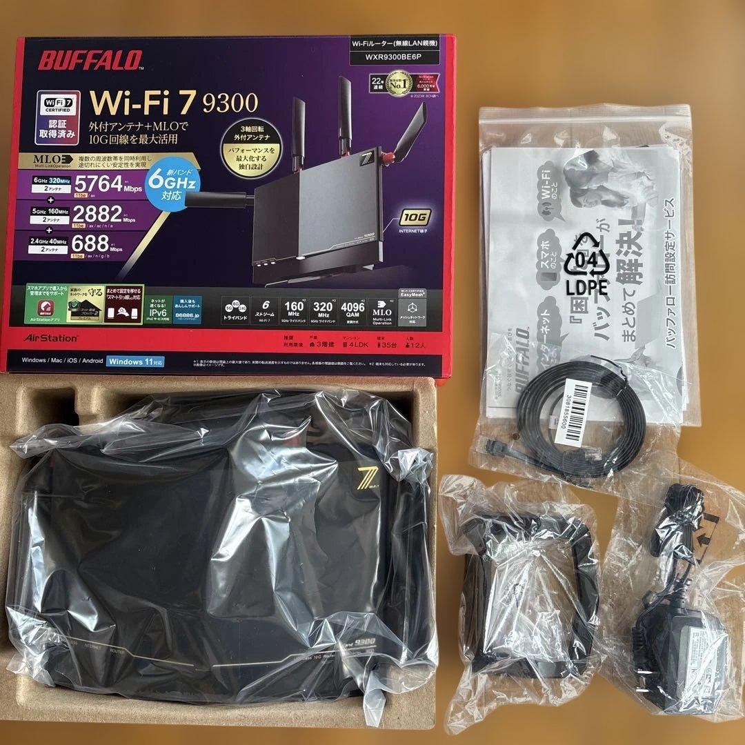 バッファロー　Wi-Fiルーター　WXR9300BE6P