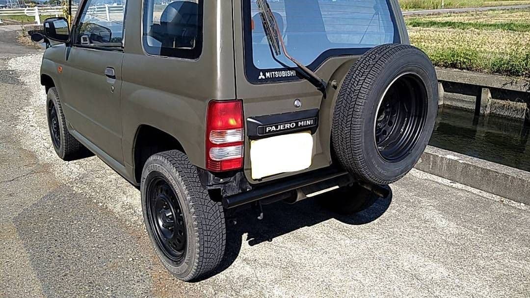 のりてつ　パジェロミニ　h56A パイプバンパー　リアバンパー