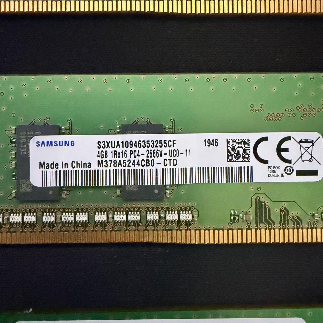 Samsung DDR4 4GB 5枚 20GB