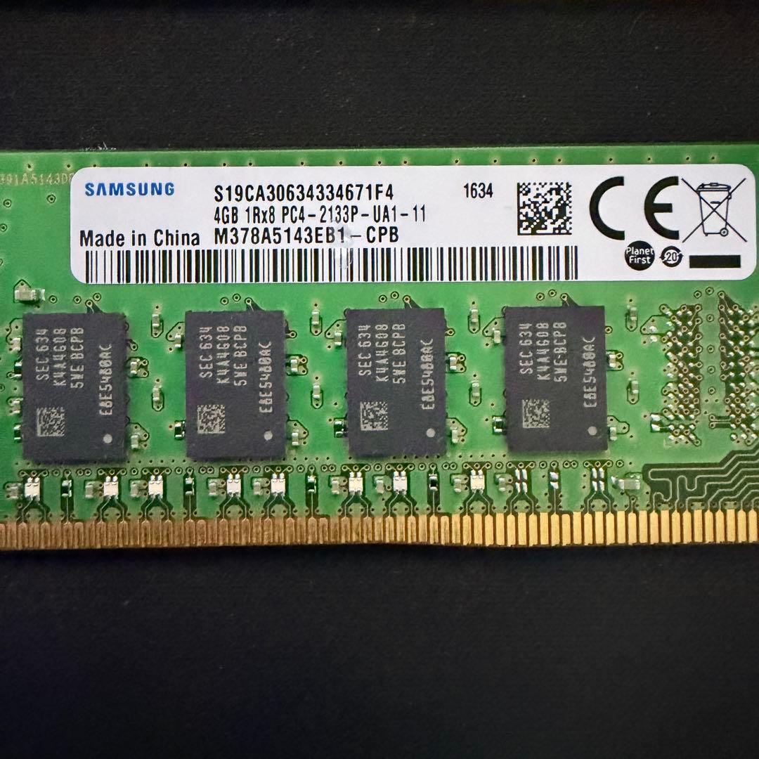Samsung DDR4 4GB 5枚 20GB
