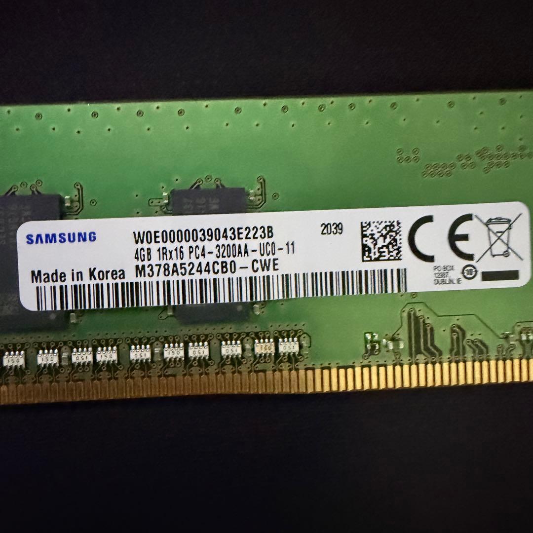 Samsung DDR4 4GB 5枚 20GB