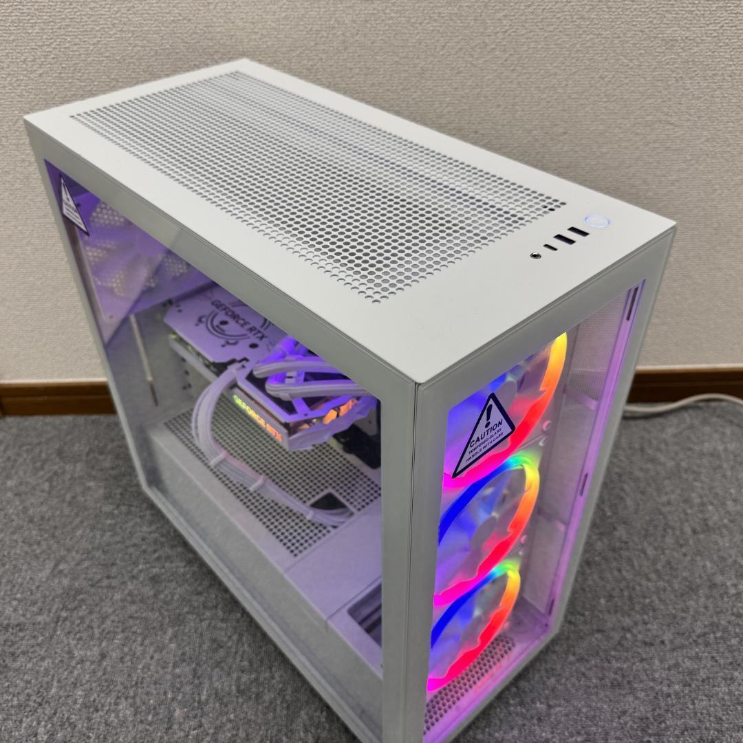 【白い高性能ゲーミングPC】Ryzen 7 RTX4060Ti 16GBNVMe