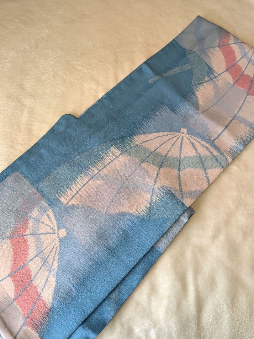 豆千代モダン mamechiyo modern 浴衣 パラソル 水色