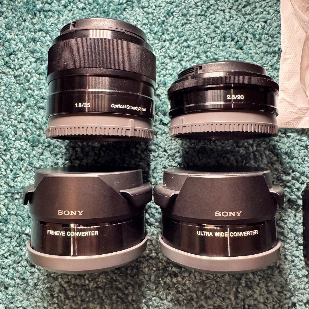 SONY α6400 ソニー　レンズ多数　バッテリー３個セット　美品