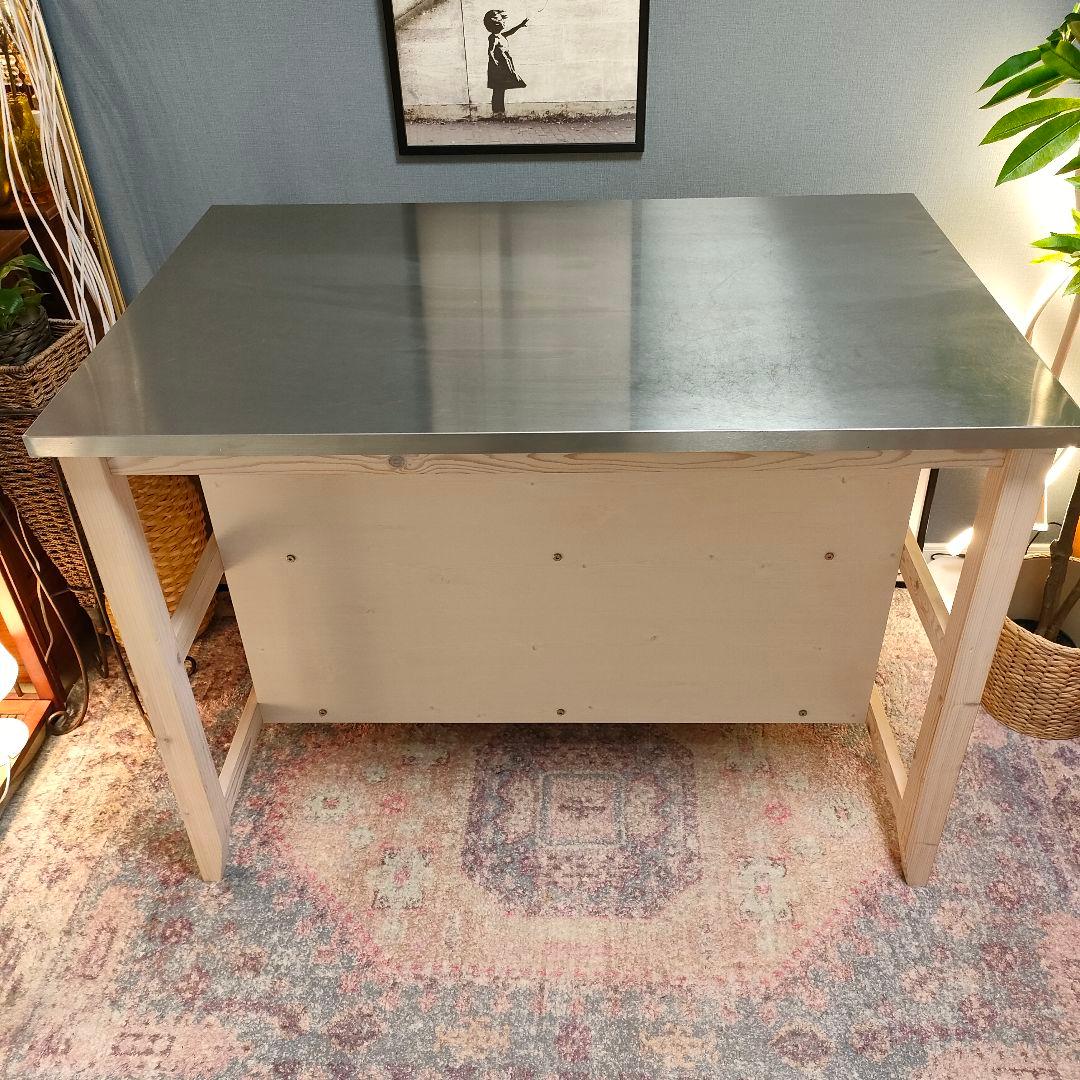 NITORI カウンターテーブル 作業台 シナモ120