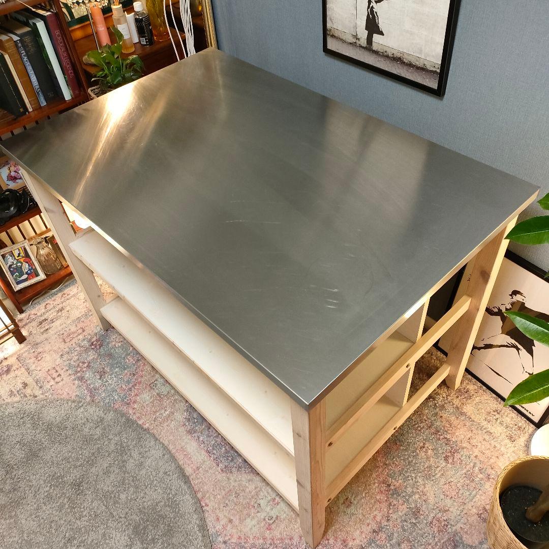 NITORI カウンターテーブル 作業台 シナモ120