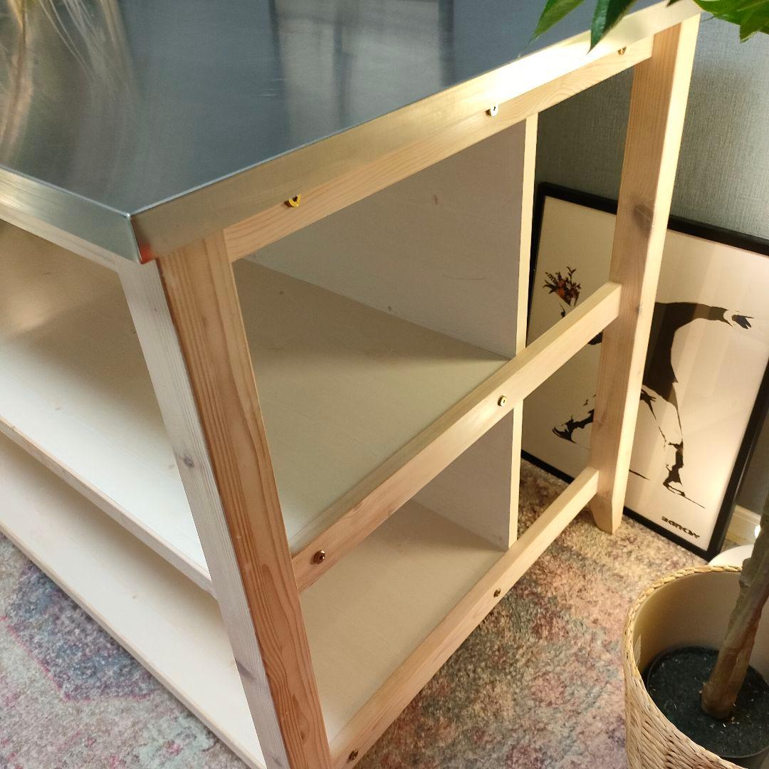 NITORI カウンターテーブル 作業台 シナモ120