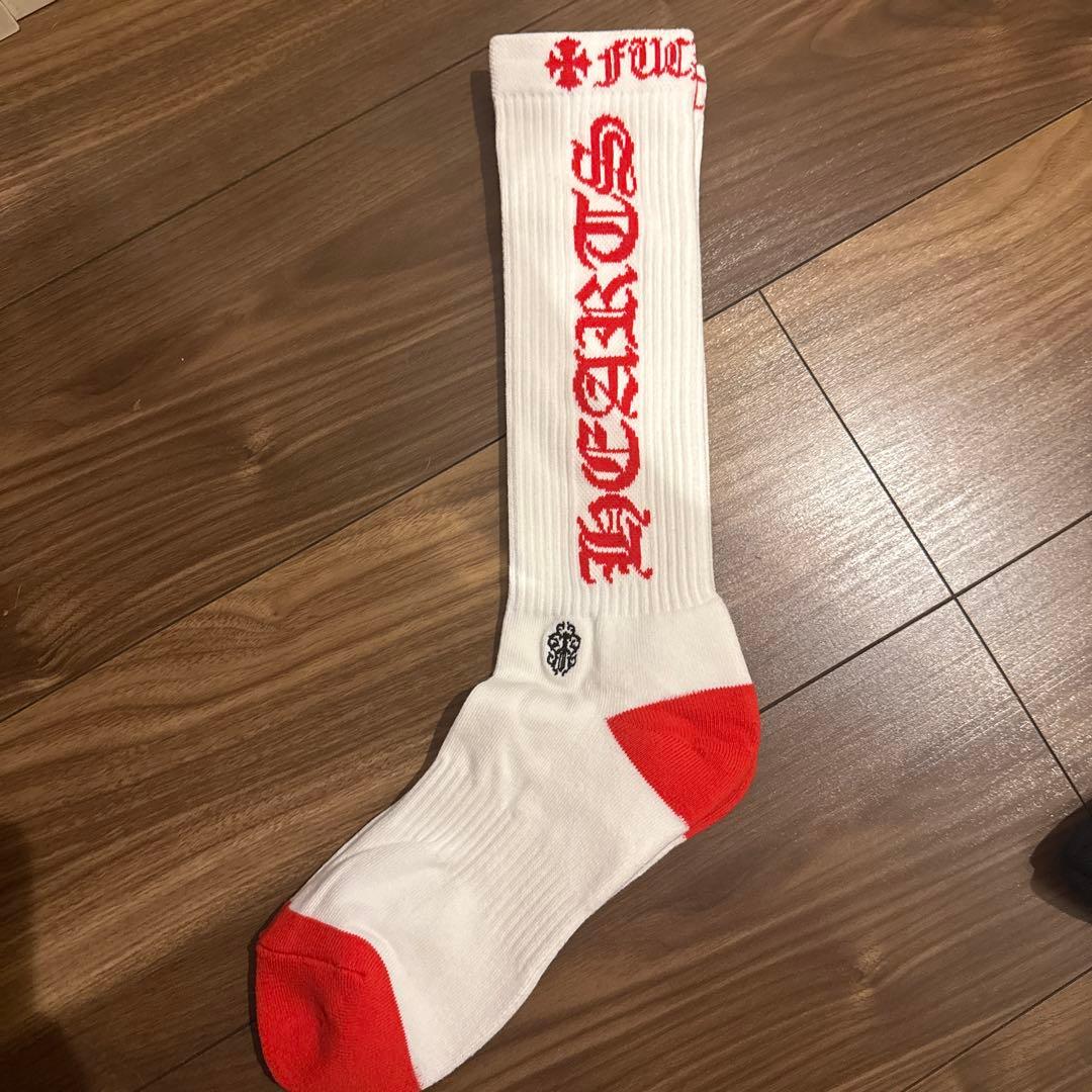 【新品未使用】【赤のみ】クロムハーツ　靴下