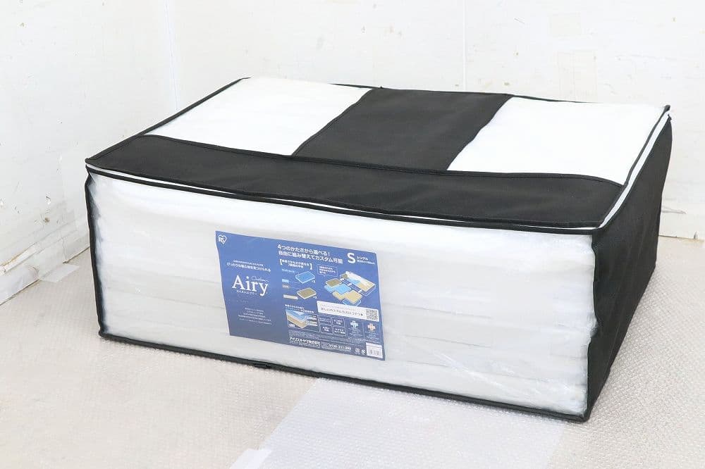 未使用保管品★アイリスオーヤマ【カスタムエアリー】シングルマットレス・三つ折り