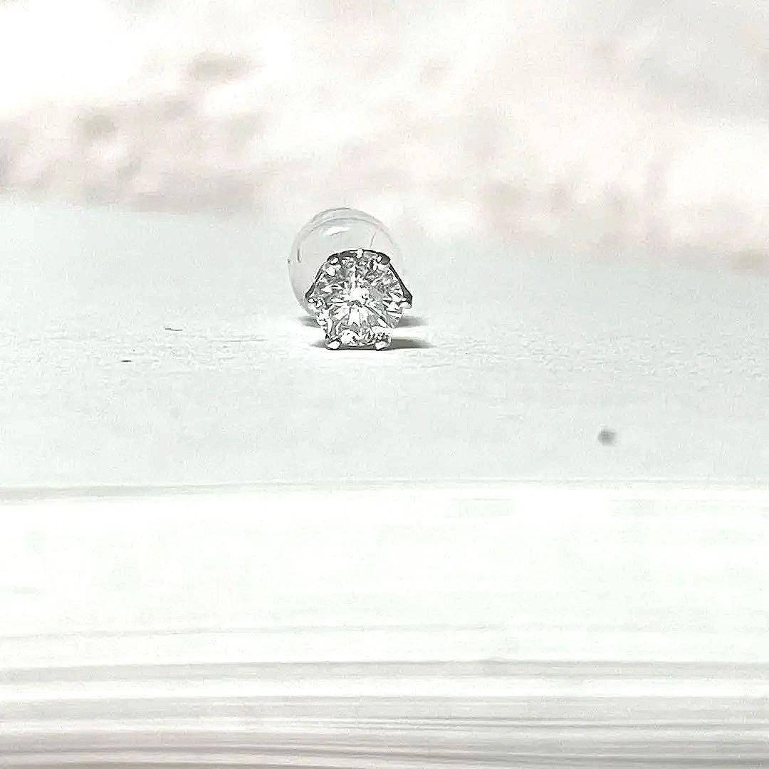 Pt900 ダイヤモンド 0.25ct 一粒ピアス 片耳用