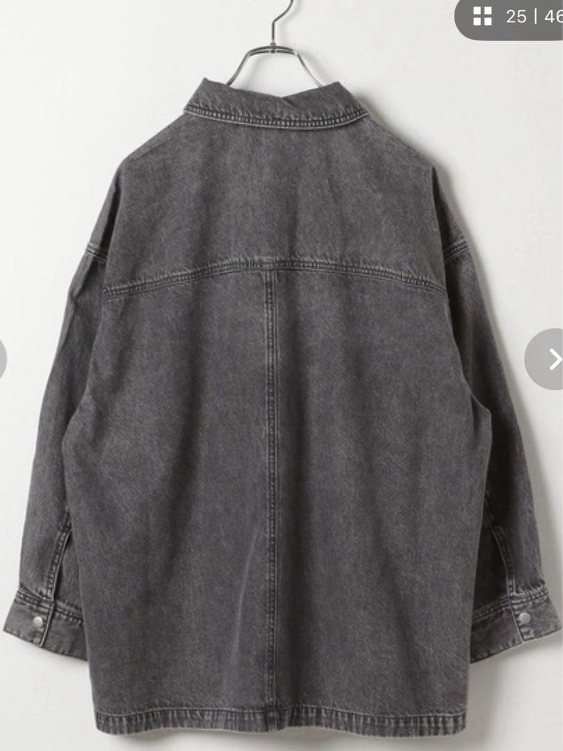 レプシム　新品タグ付グレー オーバーサイズ デニムジャケット　美品デニムパンツ