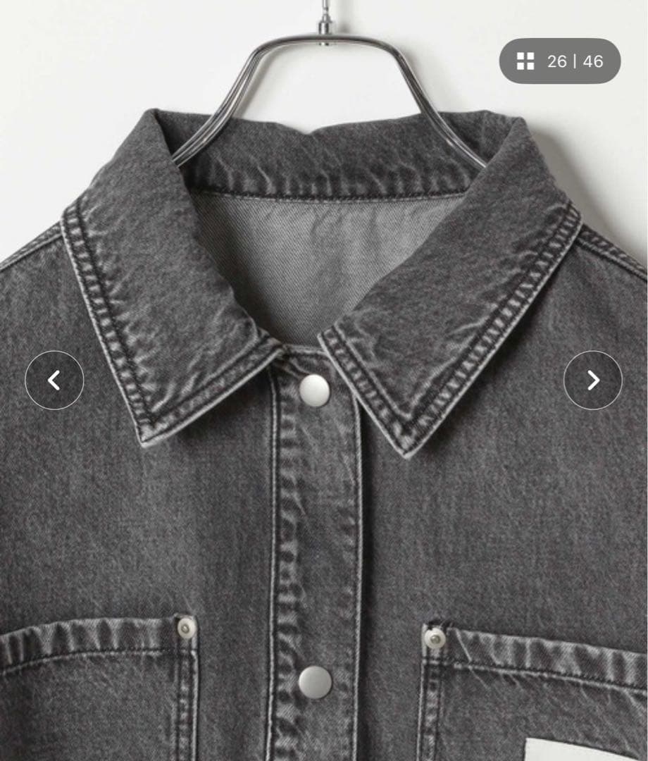 レプシム　新品タグ付グレー オーバーサイズ デニムジャケット　美品デニムパンツ