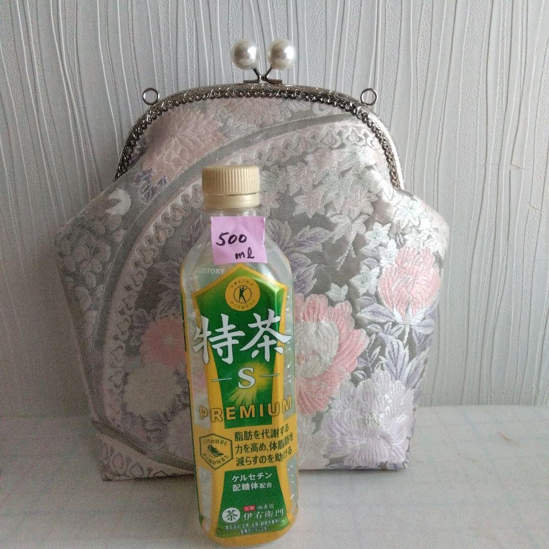 ハクちゃん様オーダー専用ページ　がま口バッグ(正絹袋帯リメイク)プラチナ箔