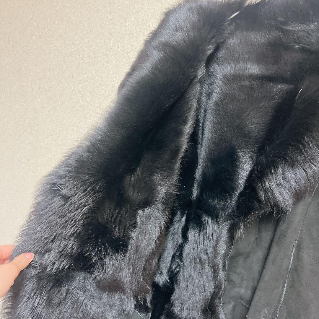 トスカーナムートン　JOSEPH ジョゼフ　ムートンコートS 黒　リアルファー