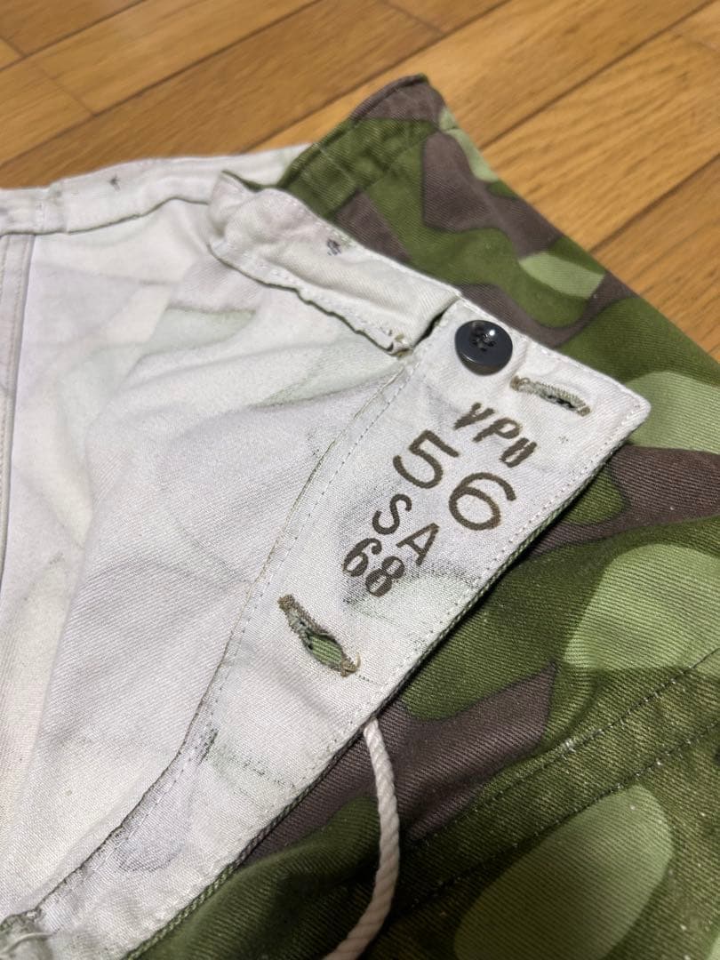 60s 実物フィンランド軍M62リバーシブルオーバーカーゴパンツ