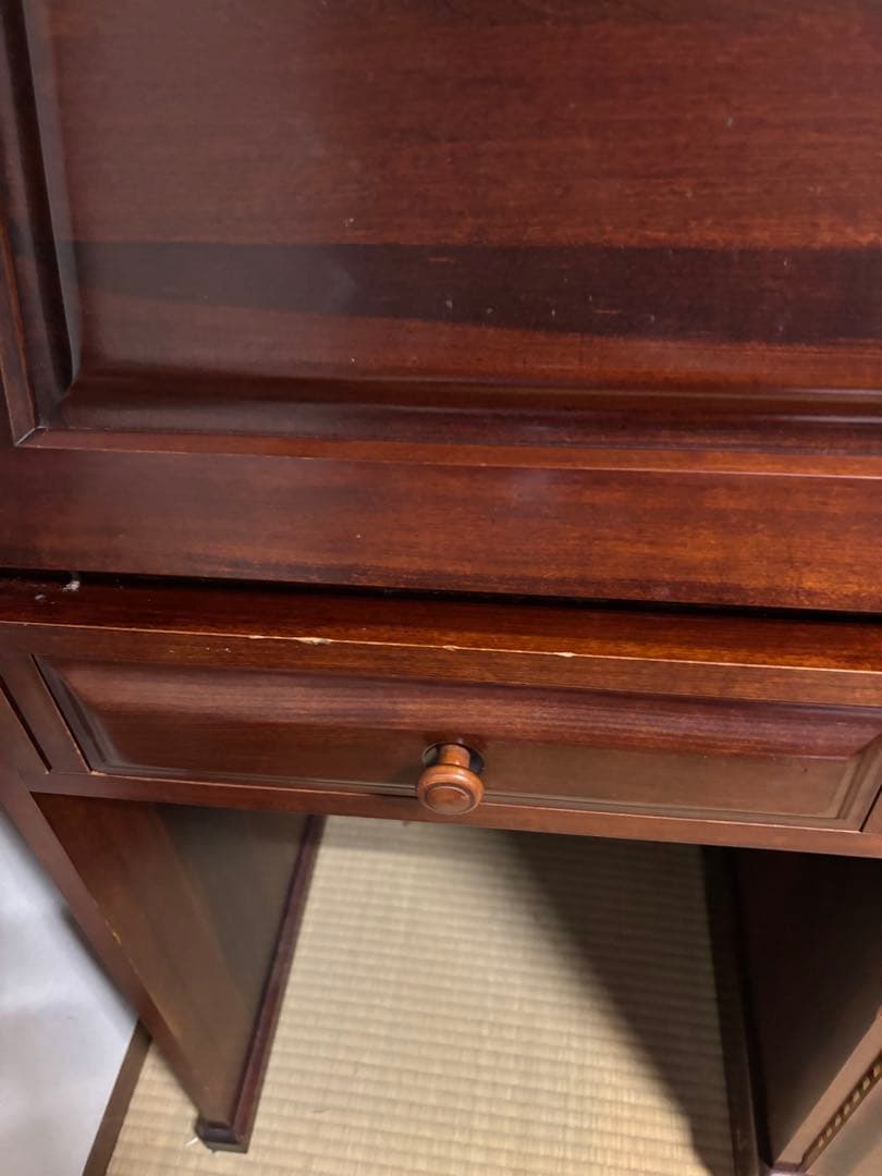 木製折りたたみデスク 収納付き