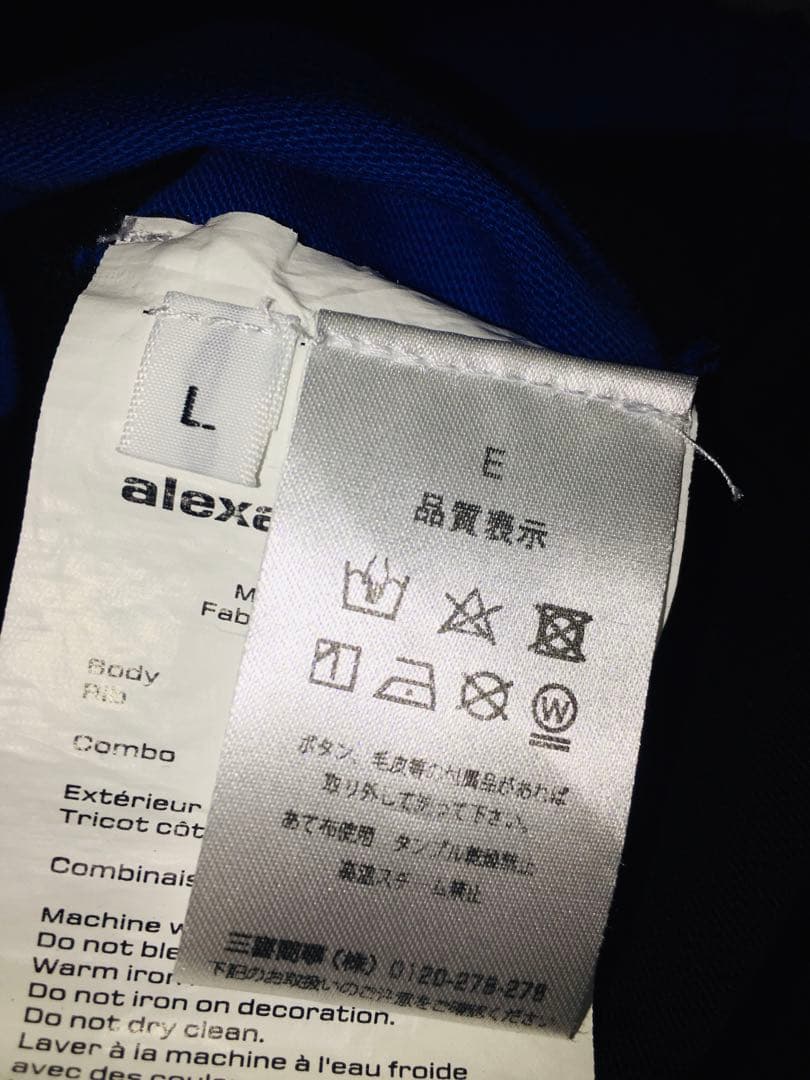 alexander wang ストライプポロシャツ 長袖