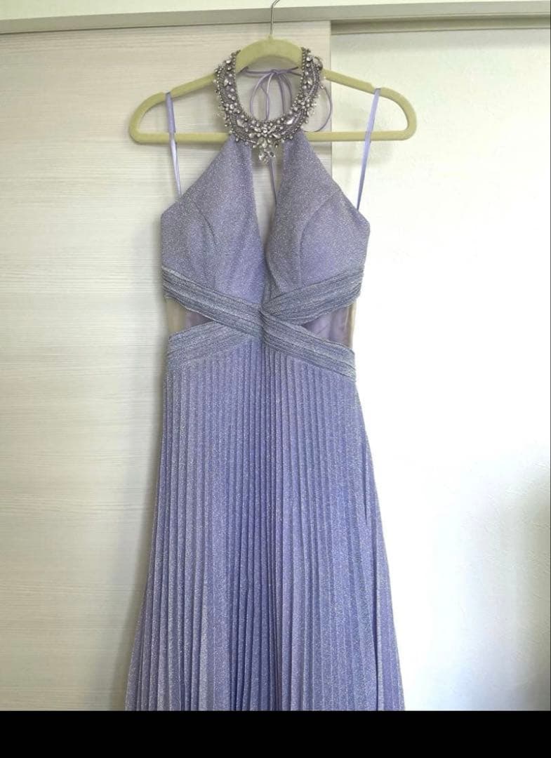 イルマIRMA ラメ ホルター ロングドレス Aライン