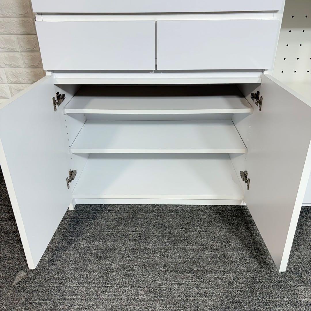 LOWYA ロウヤ カップボード キッチンボード 幅120 収納家具 B127