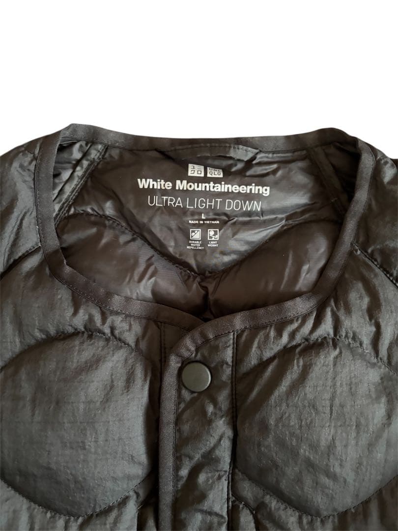 【美品】ユニクロ ウルトラライトダウンジャケット 3Dカット 黒 Lサイズ