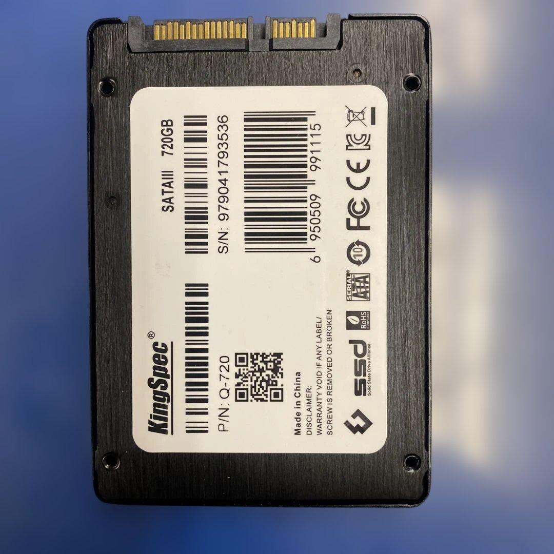 ♥︎送料込み♣︎ KingSpec 2.5イン SSD720GB 7mm