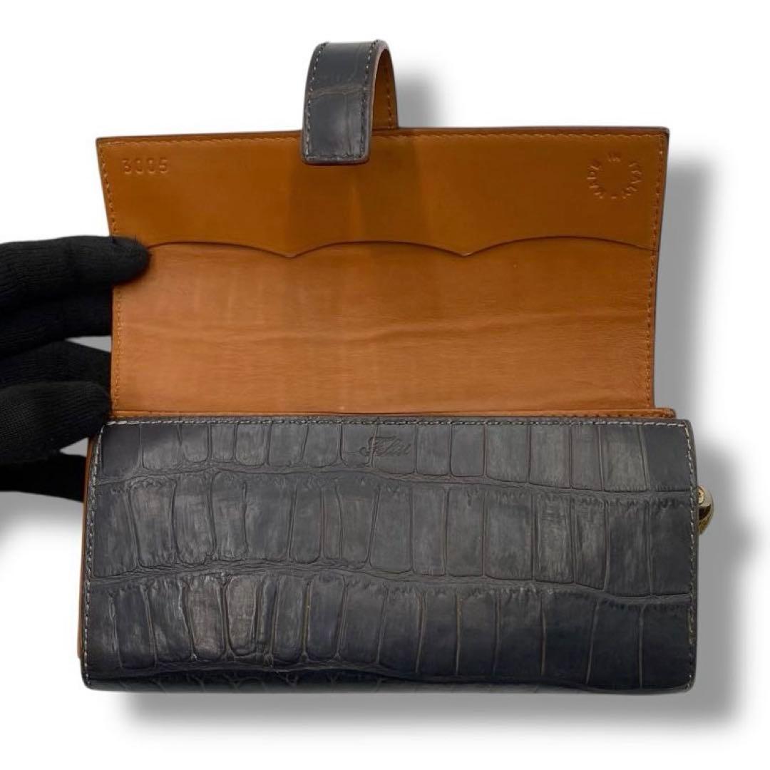 美品 Felisi フェリージ コロコロ 3005 レザー メンズ 長財布 財布