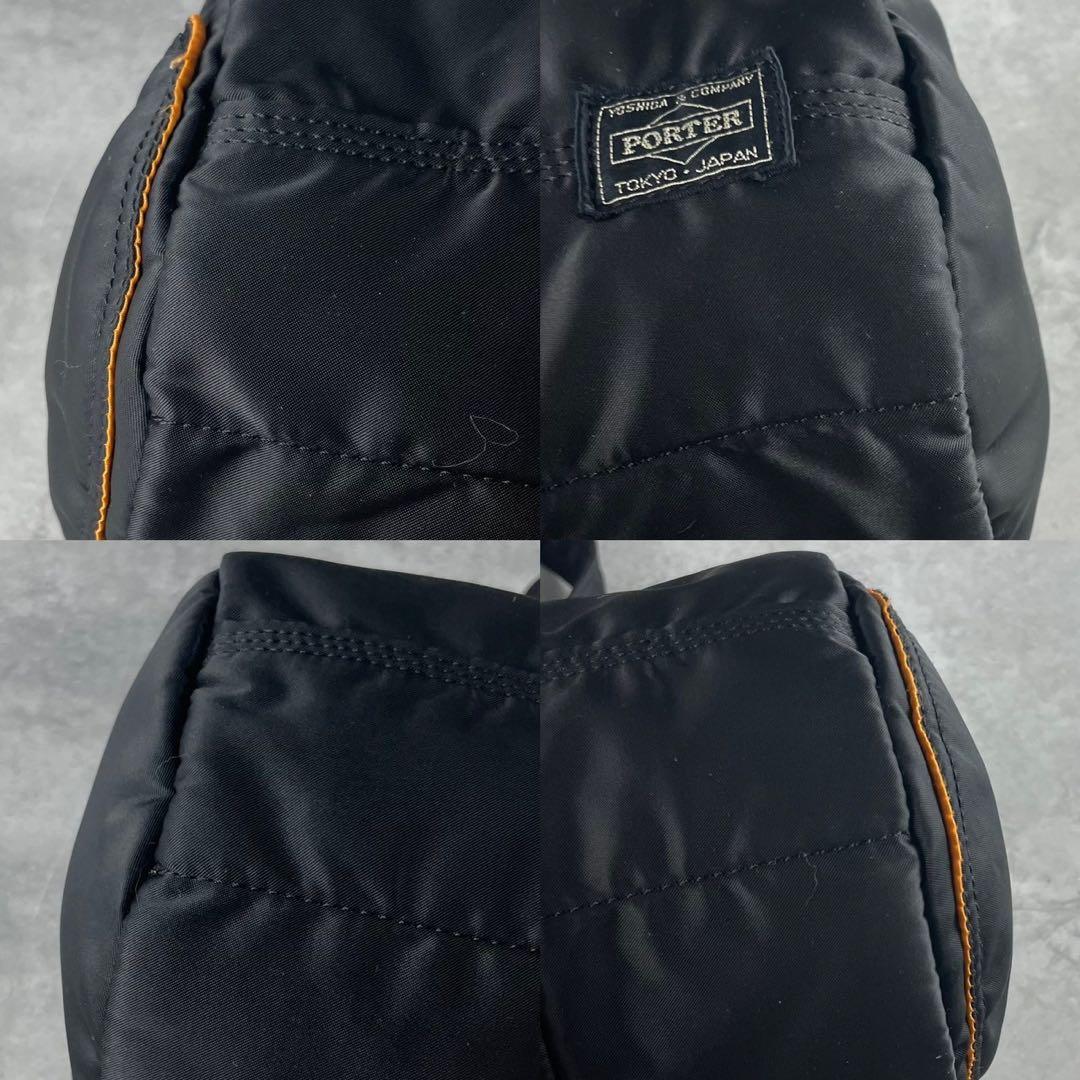 極美品✨ PORTER ポーター タンカー ミニボストンバッグ ブラック 黒